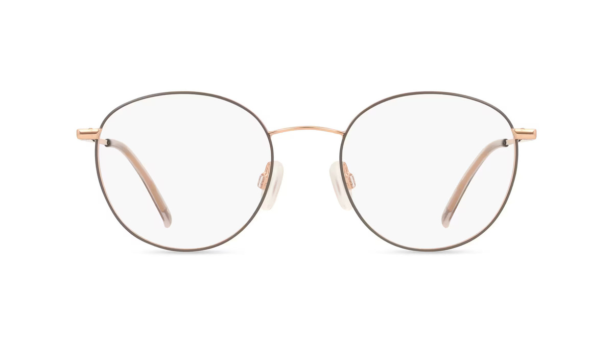 Fielmann BD 611 FLEX CL LEVI Korrektionsbrille, Vollrand, Panto, Edelstahl, Unisex, grau - Bild 1
