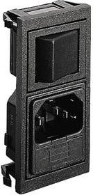 Bulgin Netz-Steckverbinder BZV01/Z0000/76 in Schwarz - Bild 1
