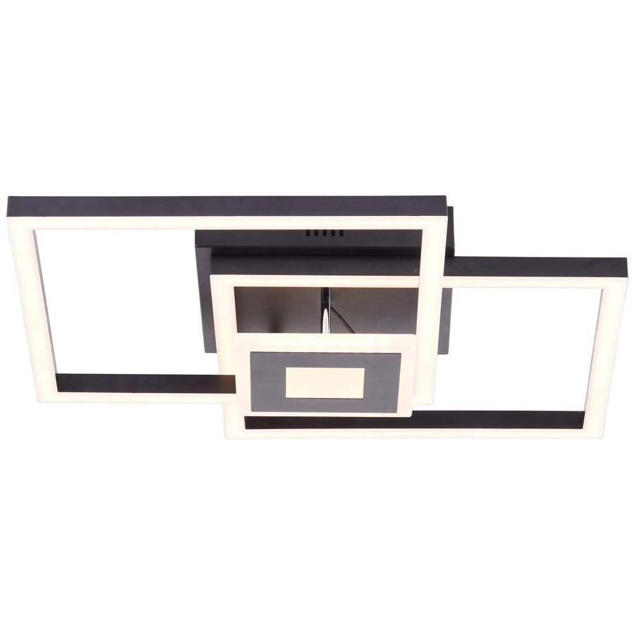 Brilliant LED-Deckenleuchte Lenora in Schwarz, quadratisch, B/T/H: 40 x 40 x 4 cm - Bild 2