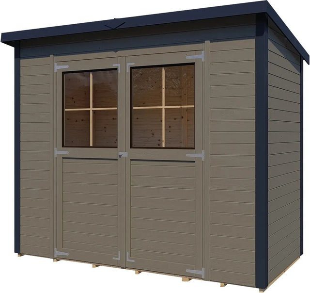 Bertilo Gerätehaus Castano 2 in Beige aus Fichte mit Doppeltür, B/T/H: 243 x 120 x 120 cm, FSC-zertifiziert - Bild 1