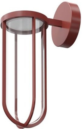 Flos In Vitro Wandleuchte Outdoor aus Aluminium und Borosilikatglas in Braun mit transparentem Glas, dimmbar, LED - Bild 1