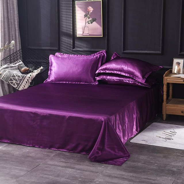 Bonenjoy Spannbettlaken aus Mikrofaser in Lila, B/T: 230 x 250 cm - Bild 1