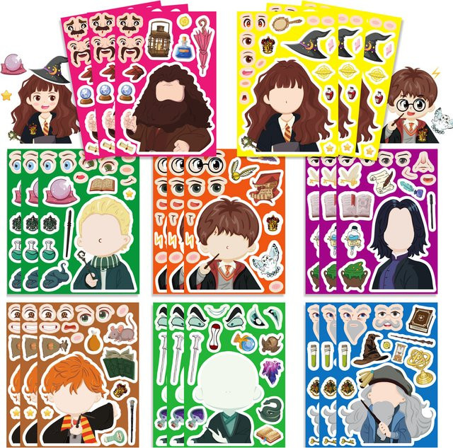 Harry Potter DIY Gesichtsaufkleber, Party Dekoration - Bild 1