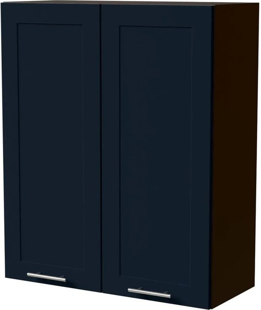Feldmann-Wohnen Hängeschrank Oslo in Lava und Indigo Matt mit Rahmenoptik, B/T/H: 80 x 32,5 x 96 cm - Bild 1