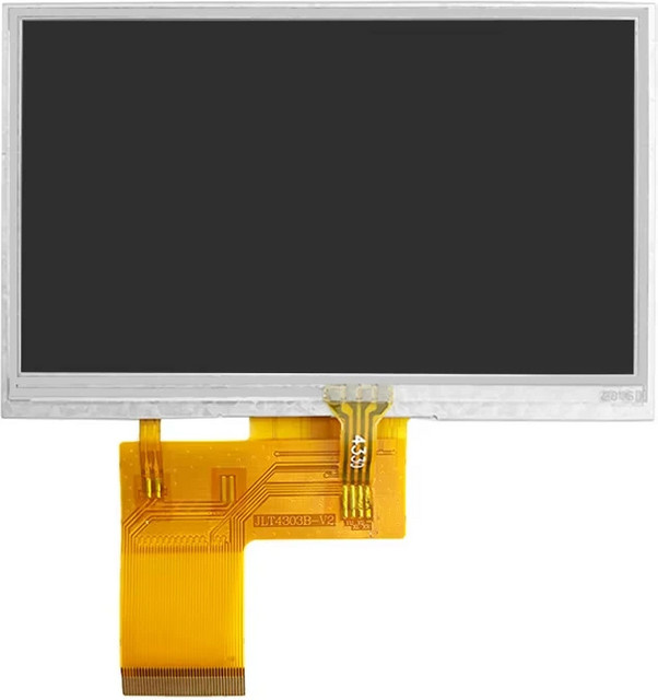4,3 Zoll TFT-LCD-Display mit HDMI-Treiber und kapazitivem Touchscreen, RGB IPS Vollansicht, ST7625 NV3047, Schwarz - Bild 1