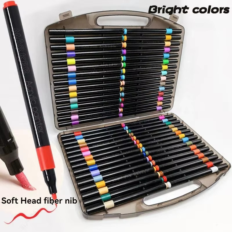 Haile Acryl Marker Pen Set Multicolour Wasserdicht und Schnelltrocknend für Kinder und Studenten - Bild 3
