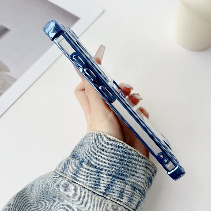 Transparente Karten- und Brieftaschen-Schutzhülle für Samsung Galaxy S25 S24 S23 S22 S21 S20 Ultra Plus FE A56 A36 A26 A16 A06 in Schwarz und Transparent - Bild 1