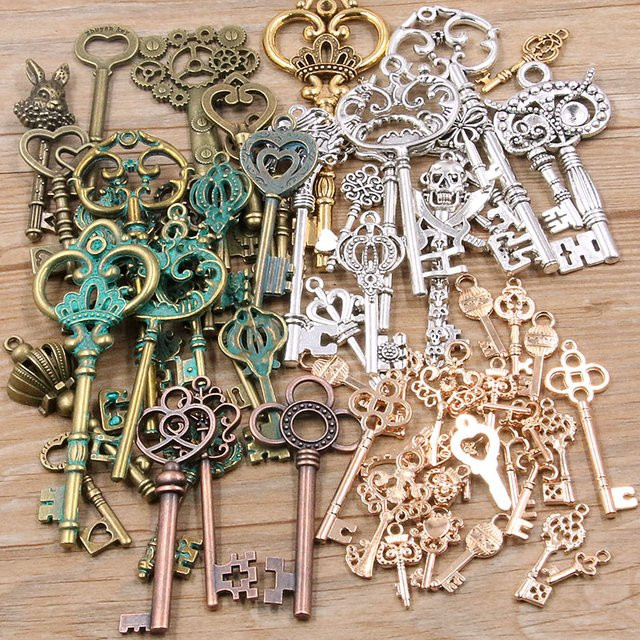 PULCHRITUDE Mixed Key Charms, Metall, Bunt, Unisex, Anhänger - Bild 1