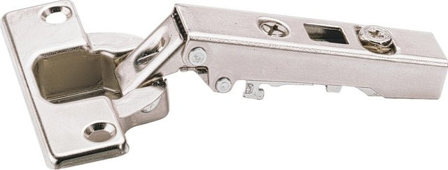 Hettich Topfscharnier Push to open für grifflose Möbeltüren, Full Overlay, Nickel Plated, Silber, Durchmesser: 35 mm - Bild 1