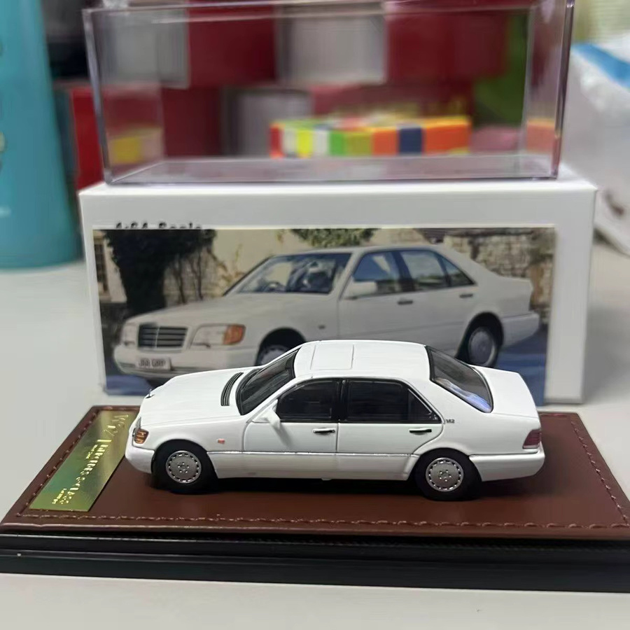 WTX S-Klasse W140 Automodell, 1:64, Metall, Weiß - Bild 1