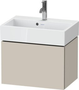 Duravit Waschtischunterschrank Compact L-Cube wandhängend, Farbe: Beige, B/T/H: 58,4 x 39,1 x 39,4 cm - Bild 1