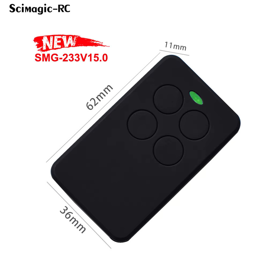 APRIMATIC TX2M Garagen-Fernbedienung Torsteuerung Rolling-Code-Sender 433,92 MHz Schwarz - Bild 3
