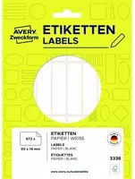 Avery Zweckform Universaletiketten aus Papier in Weiß, B x H: 50 x 14 mm - Bild 1