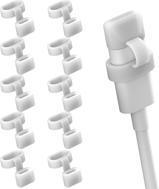 10 Stück Silikon Staubschutz Kappen für USB-C Ladeanschlüsse in Schwarz und Weiß - Bild 1