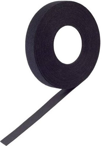BKL Electronic PRO Klettband Pilzkopf Schwarz, Breite: 16 mm, Länge: 10 m - Bild 1