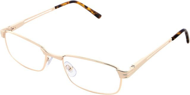 Michael Pachleitner Group Lesebrille, Metall, Gold, Unisex, Vollrand, rechteckig - Bild 1