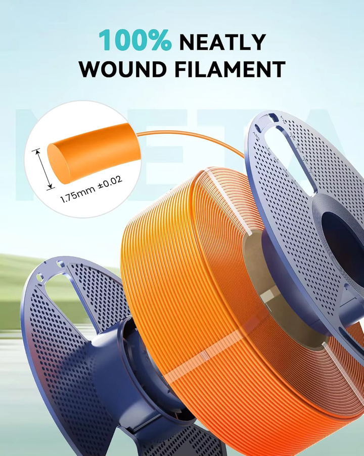 JAYO PLA Meta Filament 1,75 mm für FDM 3D-Drucker, 3,3 kg - Bild 5