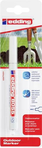 Edding Outdoormarker 8055 Permanent Lackmarker Weiß mit Bullet Spitze - Bild 1