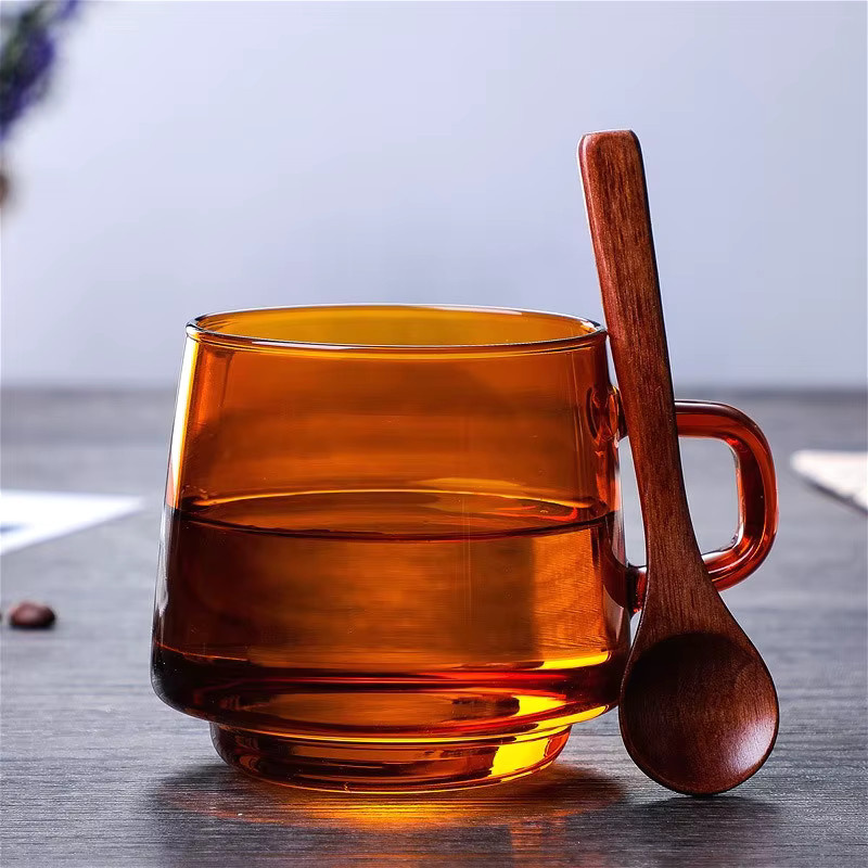 Hitzebeständige Kaffeetasse aus Borosilikatglas von FATUBE, transparent, 300 ml - Bild 2