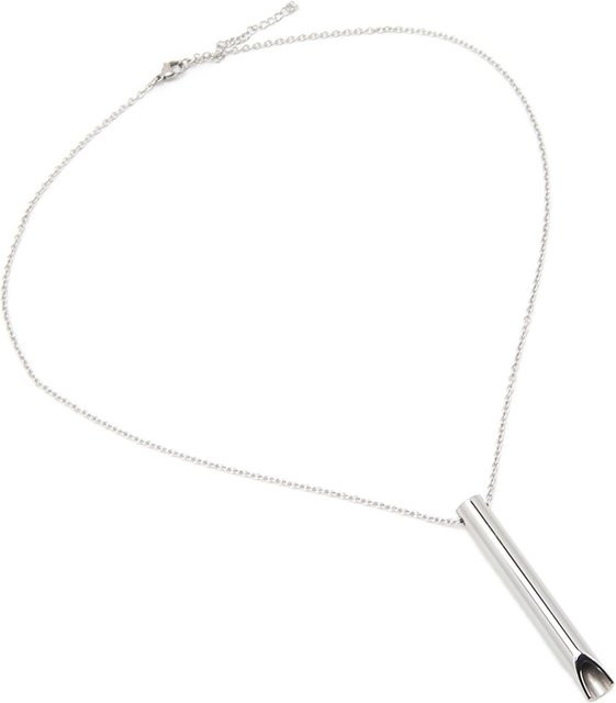 Anhänger Kette Edelstahl, Silber, 6cm, Unisex - Bild 1