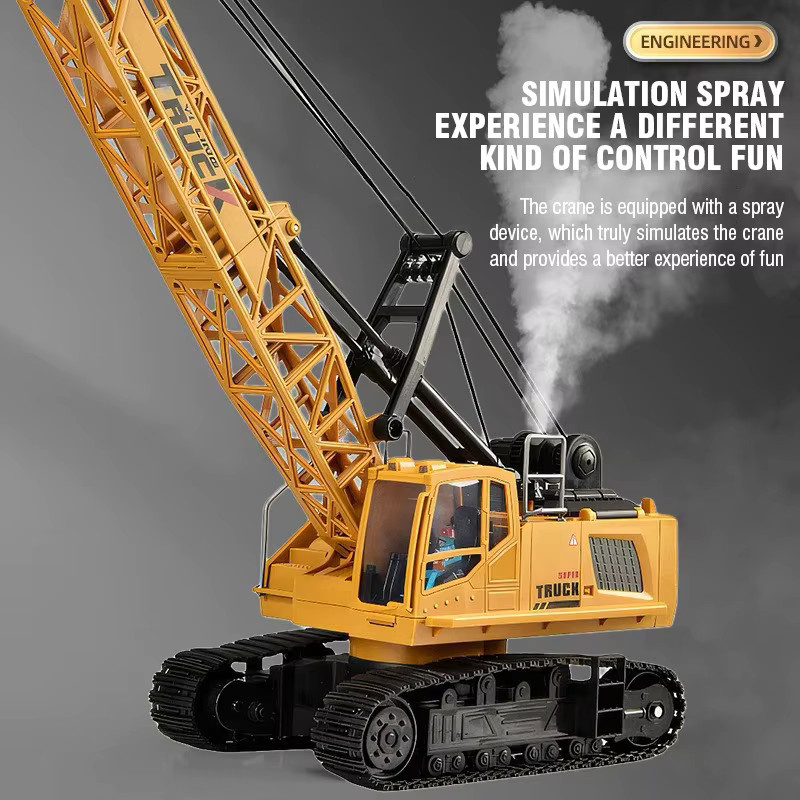CONUSEA RC Kran-Traktor, ferngesteuerter LKW, mit Sprühfunktion, Metall - Bild 3