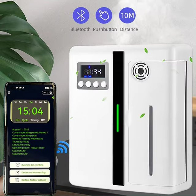 HAOYUNMA Elektrischer Aromadiffusor mit automatischem Spray zur Wandmontage in Weiß - Bild 1