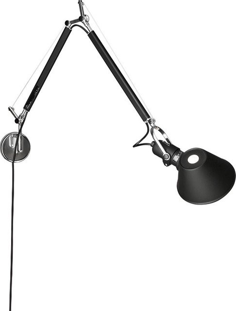 Artemide Tolomeo Mini Parete Wandleuchte Schwarz aus Metall mit verstellbarem Design - Bild 1