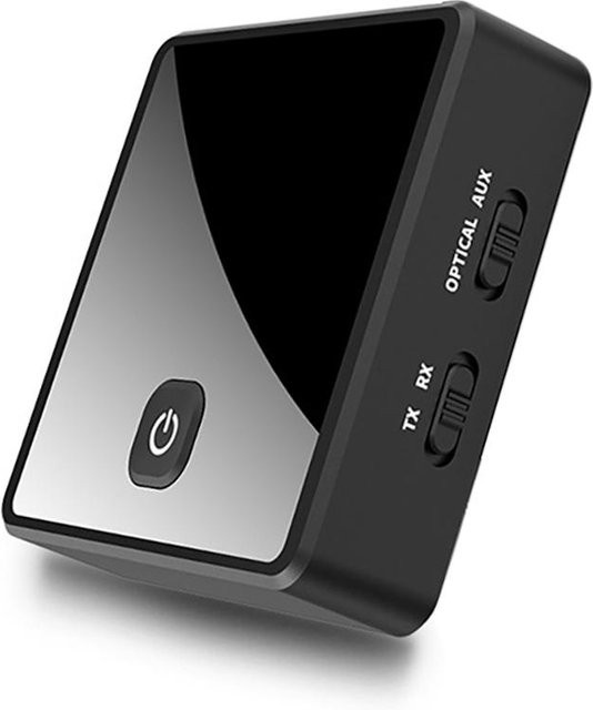 VehicleKit 2 in 1 Bluetooth 5.0 Audio Adapter als Sender und Empfänger mit 3,5 mm Klinke, RCA und optischem Anschluss in Schwarz - Bild 1