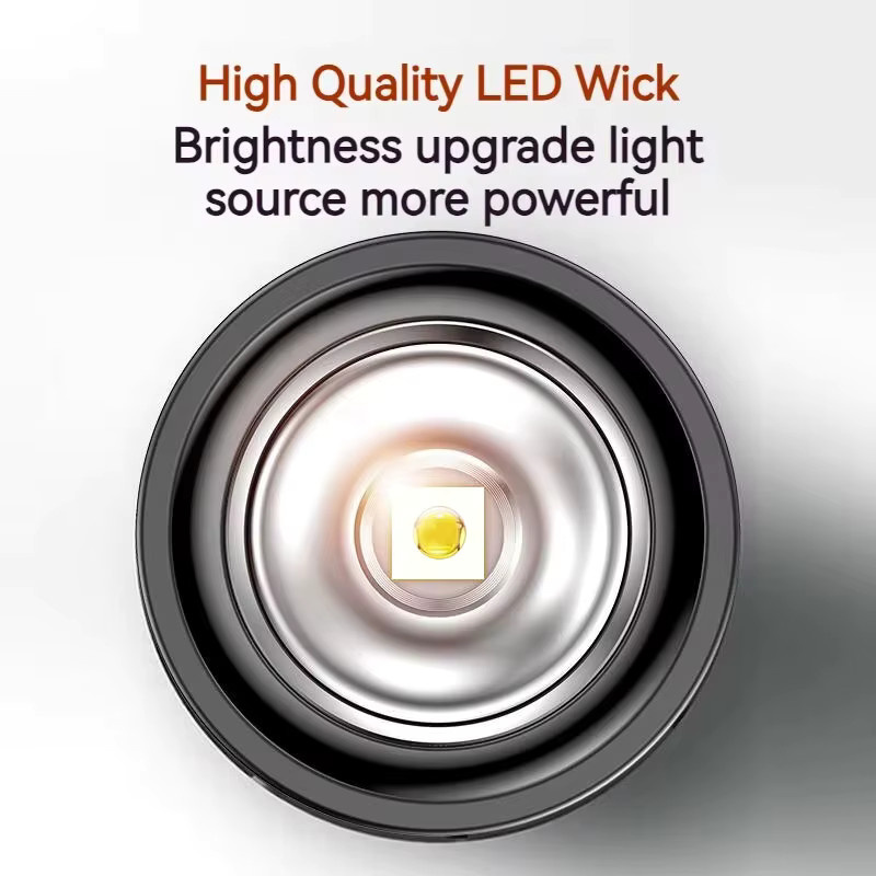 Heinast LED Taschenlampe mit Zoom, 1200 Lumen, IPX6 wasserdicht, Schwarz - Bild 3