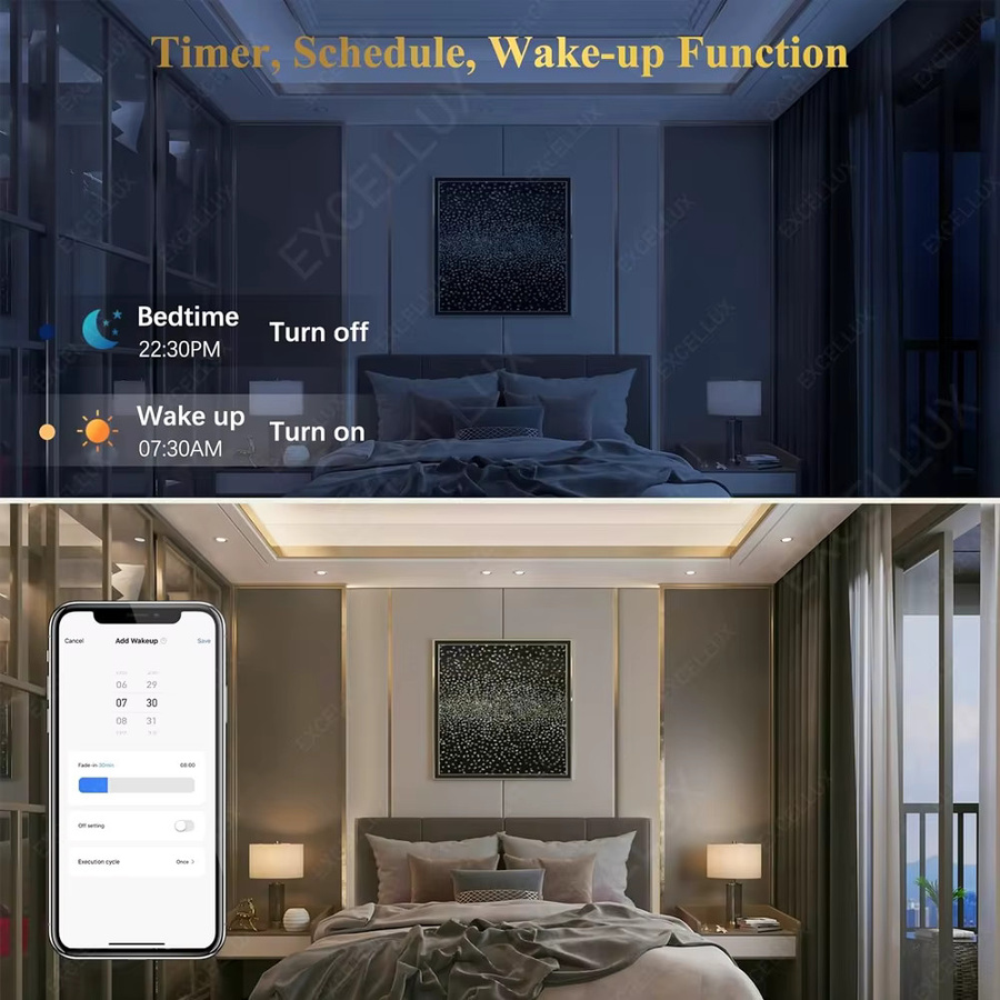 Excellux Smart LED Lampe WiFi Zigbee RGB Kerzenlampe und Spotlicht dimmbar mit Alexa Sprachsteuerung 3000–6500 K - Bild 4