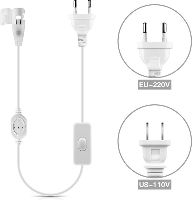 CHNAITEKE COB LED Streifen mit Netzstecker und Clip-Zubehör - Bild 1