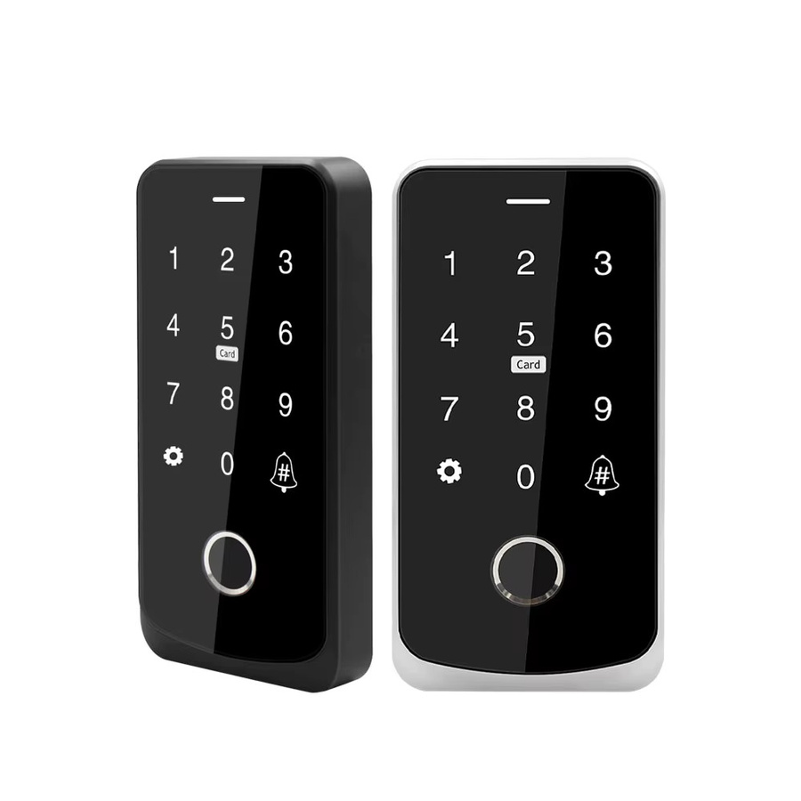 Tuya Zugangskontrolltastatur mit Bluetooth-Fernbedienung, RFID IC M1 Karten- und Fingerabdruck-Zugang, Tastenfeld-Türöffner in Schwarz - Bild 7
