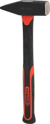 KS Tools Schlosserhammer mit Fiberglasstiel, schwarz, 1325g - Bild 1