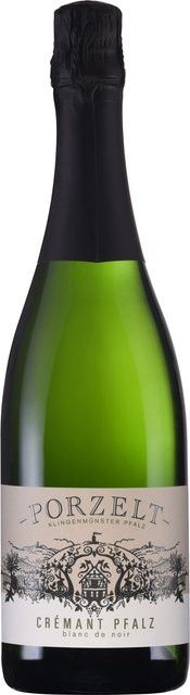 Porzelt Crémant Blanc de Noir, Chardonnay & Spätburgunder, Pfalz, 2021, Extra Brut, 0,75 l - Bild 1