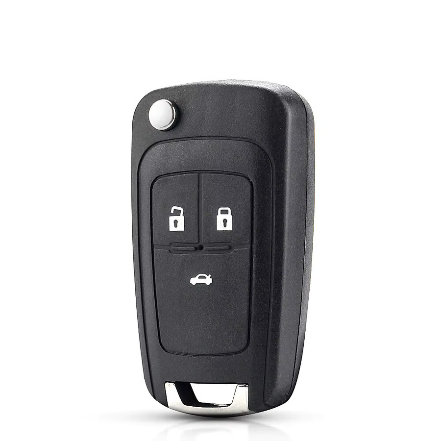 KEYYOU Flip Folding Remote Autoschlüsselgehäuse für Chevrolet Cruze Epica Lova Camaro Impala in Schwarz - Bild 2