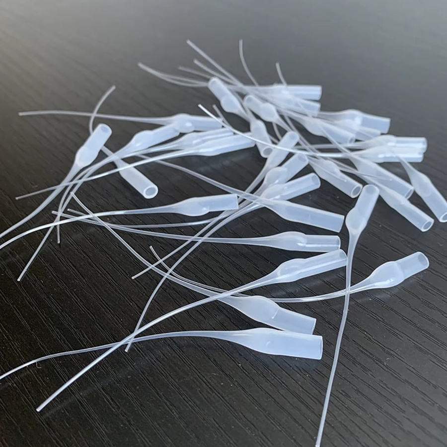 100 Stück Präzisions-Applikator Düsen aus Kunststoff für Kleberflaschen, transparente Kleber-Extender-Spitzen für exaktes Arbeiten - Bild 2
