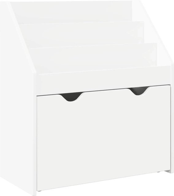 vidaXL Kinderregal mit Schubladen aus Holzwerkstoff in Weiß, B/T/H: 60 x 29,5 x 69 cm - Bild 1