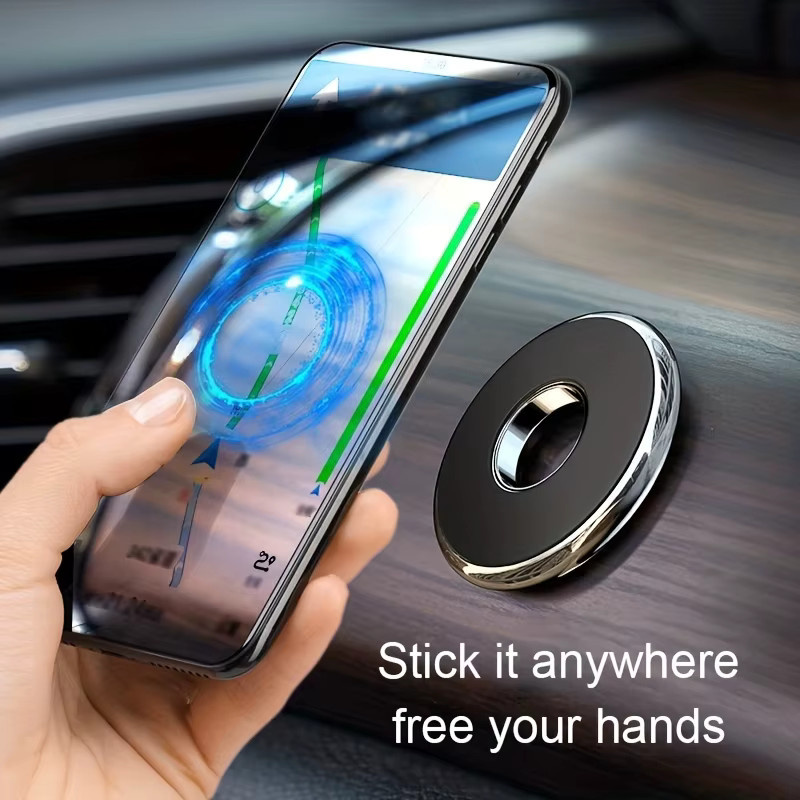 Leistungsstarke magnetische Wandhalterung und Auto-Handyhalterung in Silber - Bild 2