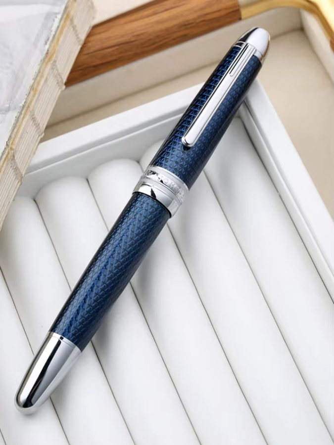 MAJOHN P136 Füllfederhalter Twilight Blue mit 3D-Muster und rutschfestem Edelstahlgriff - Bild 7