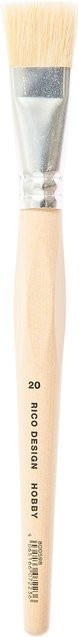 Rico Design Hobby-Borstenpinsel Ergonomic flach 20 mm - Bild 1