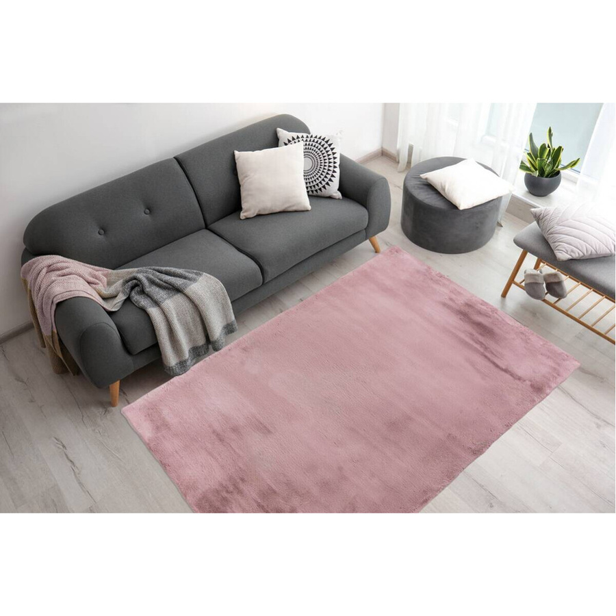 Arte Espina Hochflorteppich Rabbit in Lila aus Baumwolle, B/H/T: 180 x 4,5 x 280 cm - Bild 2