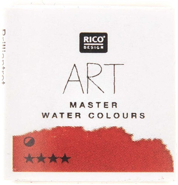 Rico Design ART Master Aquarellfarbe Brilliantrot im halben Näpfchen - Bild 1