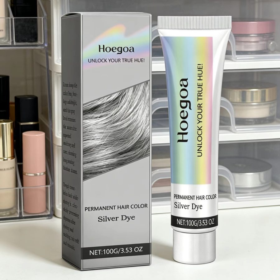 Hoegoa Haarfarbcreme Silber, 100g - Bild 5