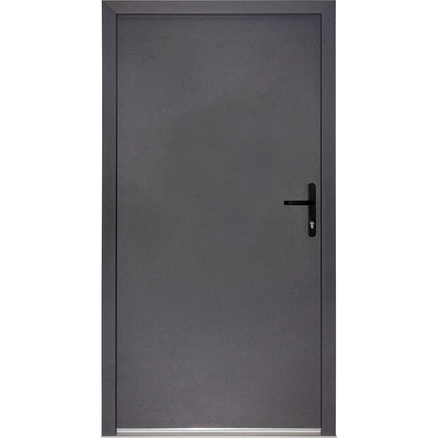 Splendoor Stahl-Nebeneingangstür NS1 in Anthrazit, modern beschichtet, nach außen öffnend, Anschlag Rechts, B: 98 cm, H: 198 cm - Bild 2