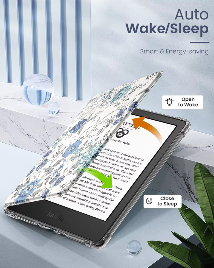 Dadanism Schutzhülle für Kindle 6 Zoll 11. Generation 2024 2022 Transparent TPU Soft Case mit Auto Wake/Sleep Funktion - Bild 5