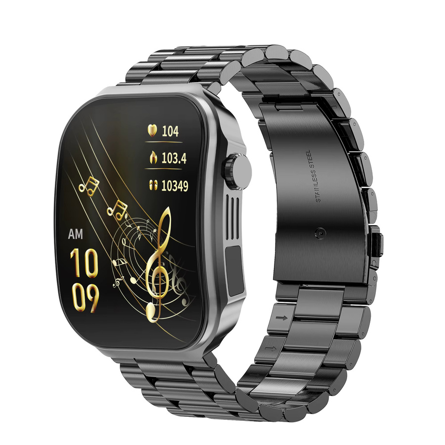 LIGE Smartwatch, Edelstahl, Schwarz, Damen - Bild 7