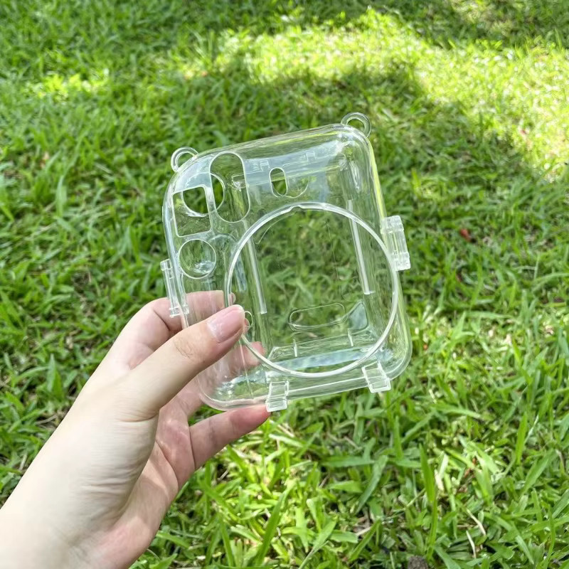 Richwell Kameratasche mit Riemen und transparente Schutzhülle für Fujifilm Instax Mini 11 - Bild 2