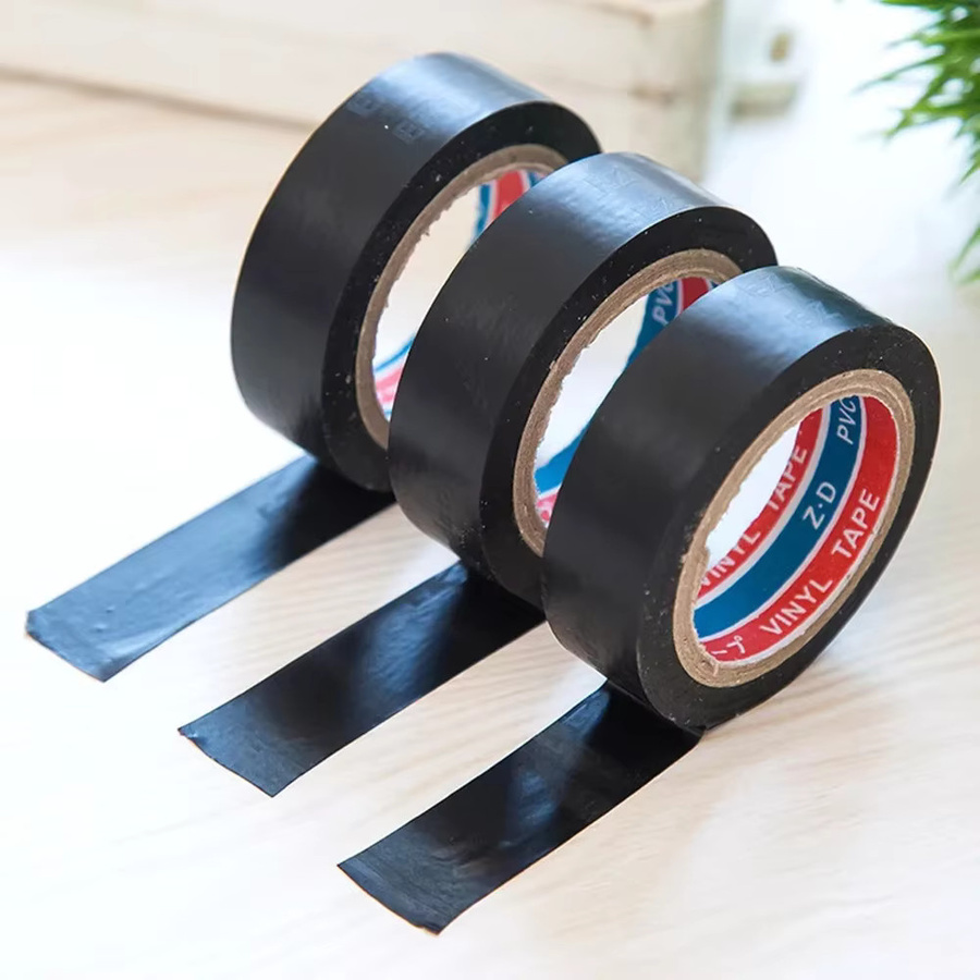 Elektrisches Isolierband aus schwarzem PVC, flammhemmendes und wasserdichtes selbstklebendes Kabelbaumband für industrielle Anwendungen, 10 Rollen - Bild 4