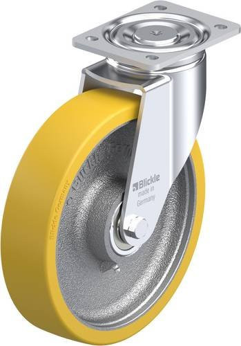 Blickle Lenkrolle LH-GTH 250K in Silber mit 250 mm Rad-Durchmesser und 900 kg Tragfähigkeit - Bild 1