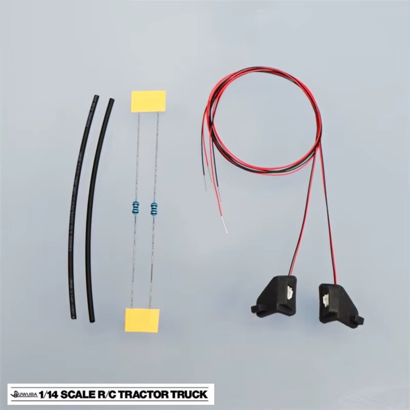 Tamiya LED-Vorderrad-Augenbrauenlichter, gelbe Lampe, Zubehör - Bild 2
